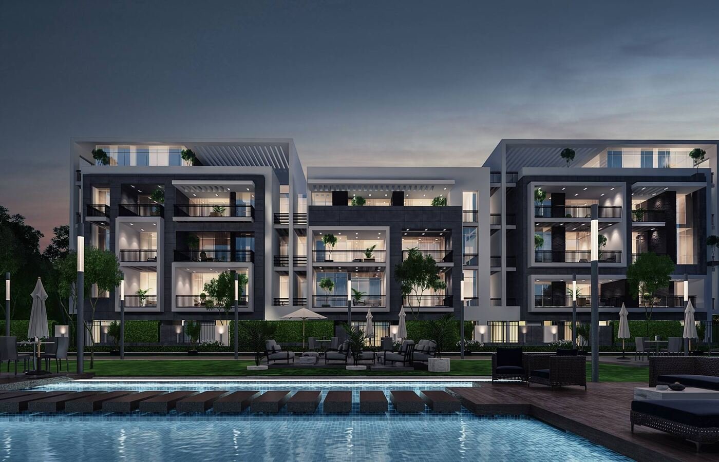 شقة للبيع في فيفث سكوير - 134 م² - BE-R7107